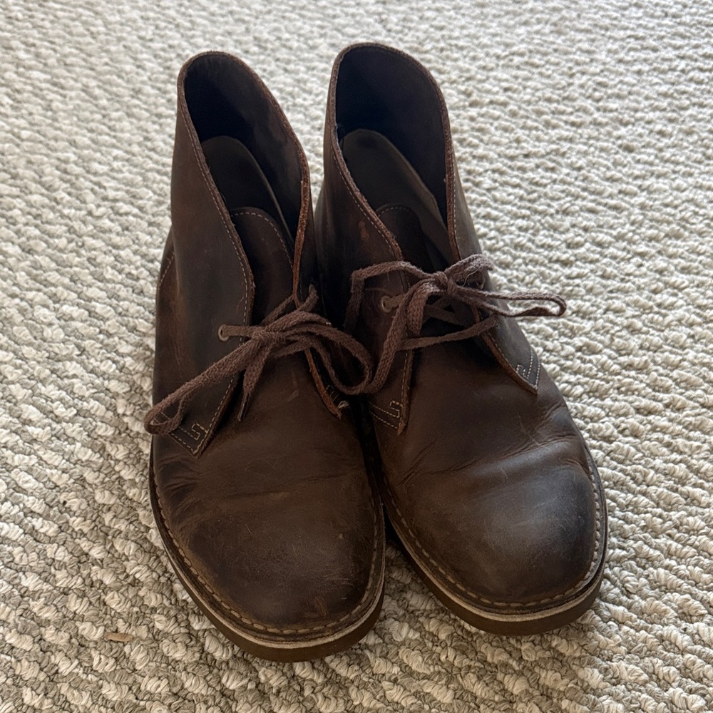 Clarks Dark Brown Chukka Boots
